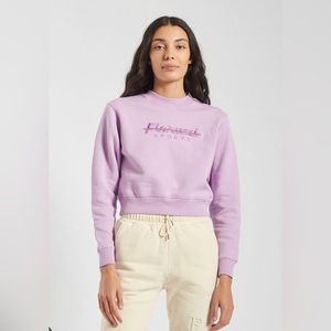 Fiorucci purple Sports cropped sweatshirt
